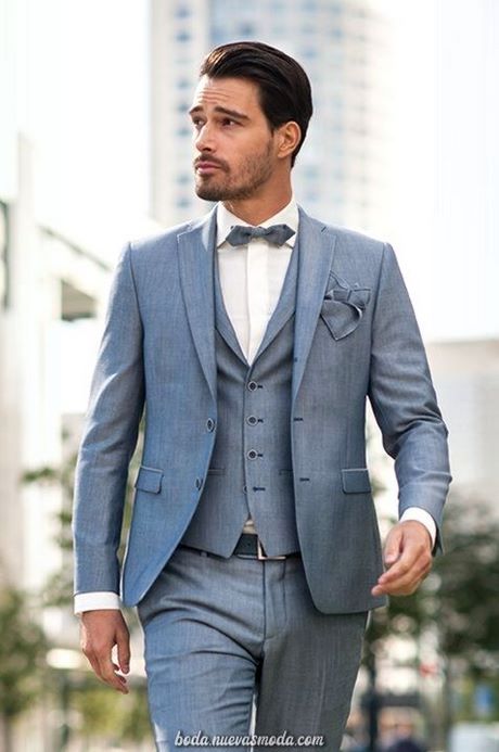 Costume de mariage gris