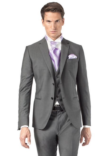 Costume gris anthracite mariage