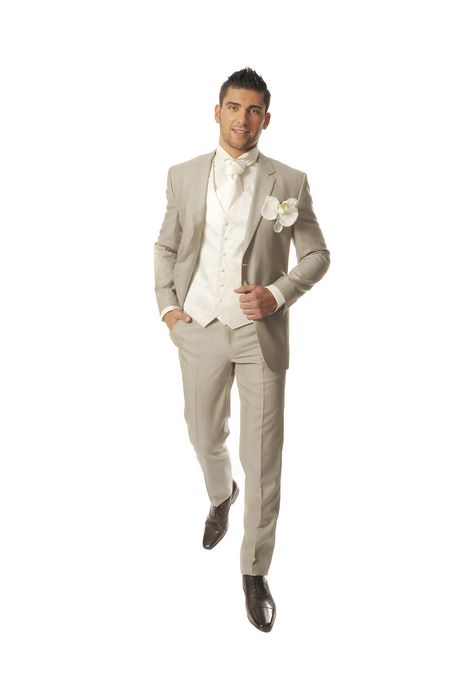 Costume mariage beige