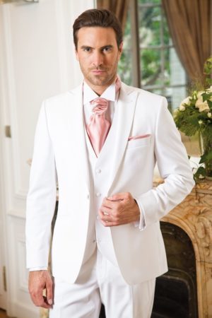 Costume mariage blanc et rouge