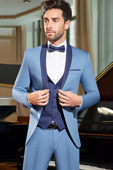 Costume mariage bleu ciel