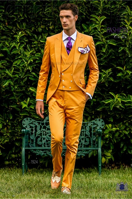 Costume mariage jaune