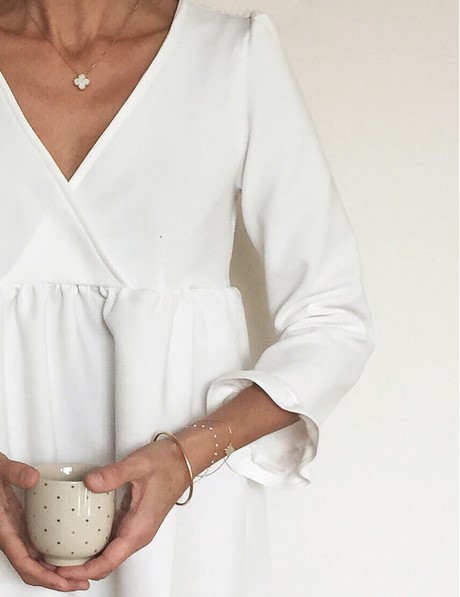 Robe blouse blanche