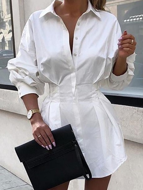 Robe blouse blanche