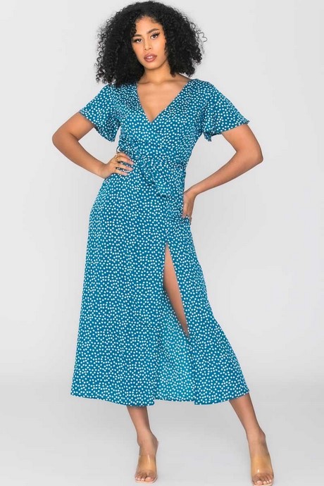 Robe fleurie bleue