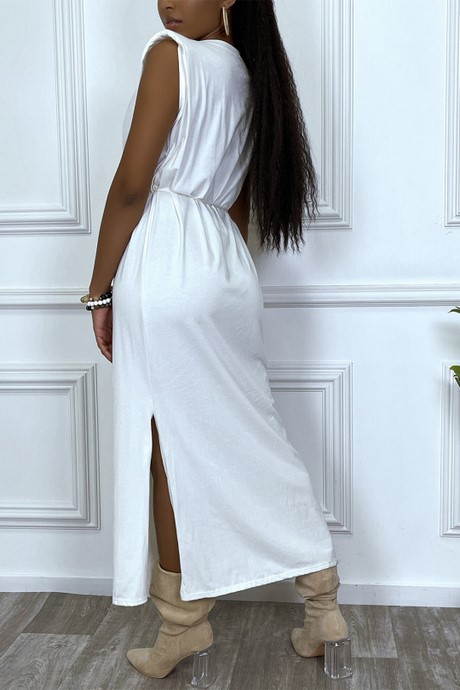 Robe longue jersey fluide