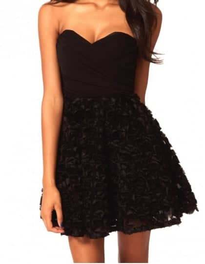 Robe noire courte legere