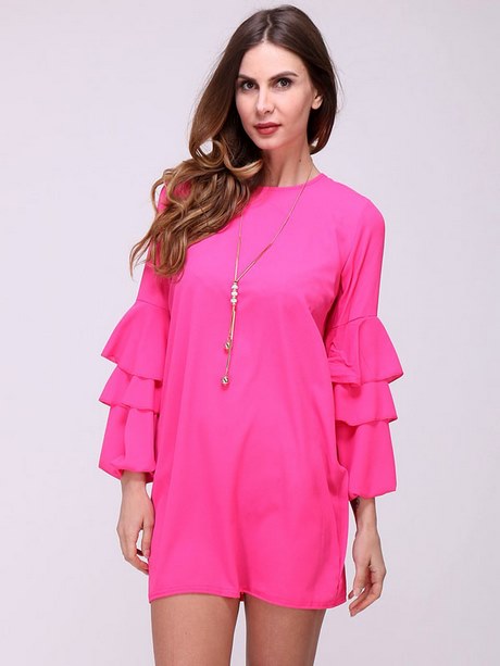 Robe rose fushia femme