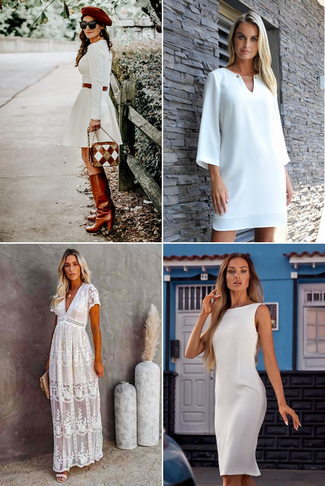 Robe blanche simple et chic