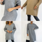 Robe pull maille oversize