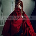 Robe de mariée rouge dentelle